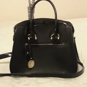 Faux Leather London Fog Mini Tote